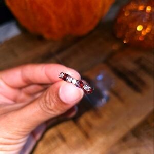 Bomb Party Garnet Ring